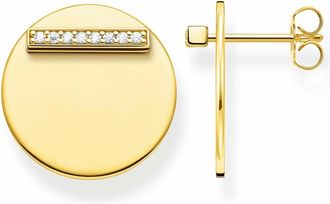 Thomas Sabo Thomas Sabo - Together Coin Oorbellen - Dames - Accessoires - Geel - Maat: ONE Size