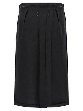 Maison Margiela Virgin Wool Skirt - Black