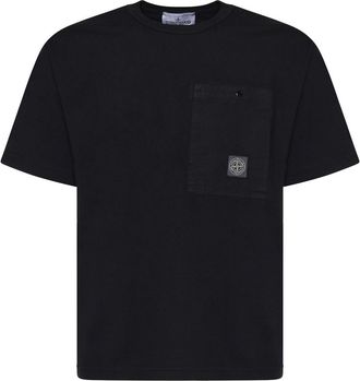 Stone Island Cotton Jersey T-Shirt With Chest Pocket
