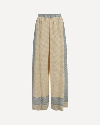 Ermanno Scervino Printed silk Pants Female 42