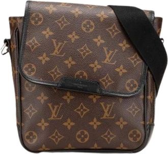 Louis Vuitton Pre-owned Bass Crossbody Bag - Dames - Vintage Schoudertas - Bruin - ONE Size - Leer - Vintage