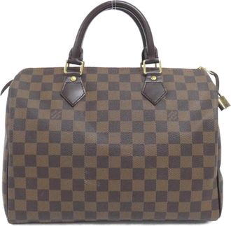 Louis Vuitton Ebene Coated Canvas Boston Bag (Pre-Owned)