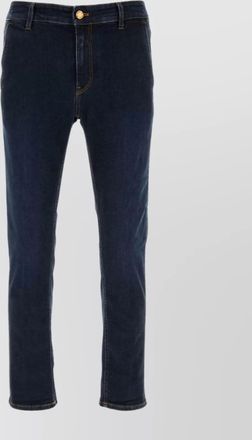 Pantaloni Torino stretch denim jeans back patch pockets