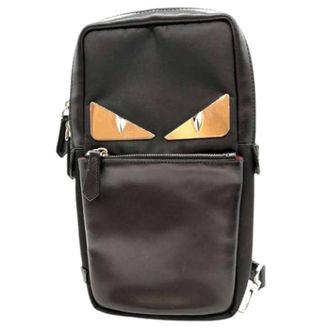 Fendi Pre-owned Vintage Sling Bag - Heren - Pre-owned - Zwart - Maat: ONE Size Leer