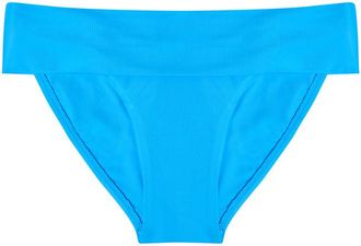 Melissa Odabash Brussels Fold-over Bikini Briefs - Blue - 48 (UK16 / XL)
