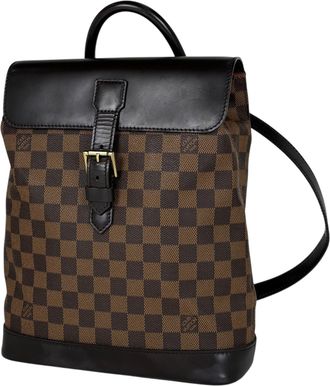 Louis Vuitton Damier Brown Damier Canvas Backpack (Pre-Owned)