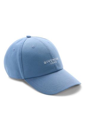 Givenchy Embroidered Logo Adjustable Baseball Cap in Military Blue at Nordstrom