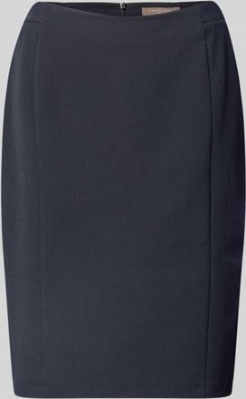 Christian Berg Bleistiftrock mit Reißverschluss in Marine, Größe 36