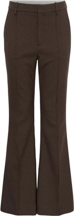 Gestuz Lamia HW Pants - Dames - Wijde Broeken - Bruin - XL - Leer - Broeken