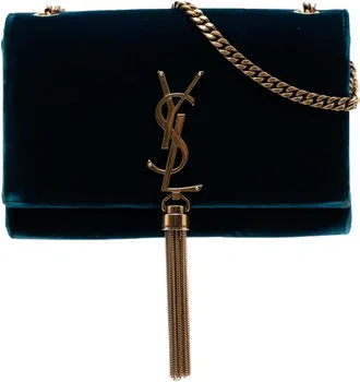 Saint Laurent Pre-owned Saint Laurent Small Velvet Monogram Kate Tassel Crossbody Ladies 03JZPHI0U9TKUA08