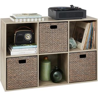Best Choice Products 6-Cube Bookshelf, 13.5in Display Storage System, Organizer w/ Removable Back Panels
