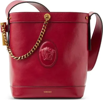 Versace Small Bucket Calf Leather Bag