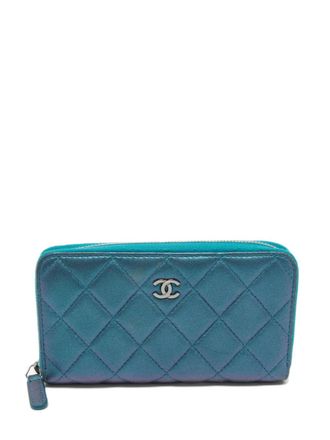 Chanel Portafoglio con zip - Blu
