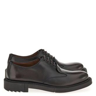 Ferragamo Monsieur Leather Derby Shoes, Size 10 EE