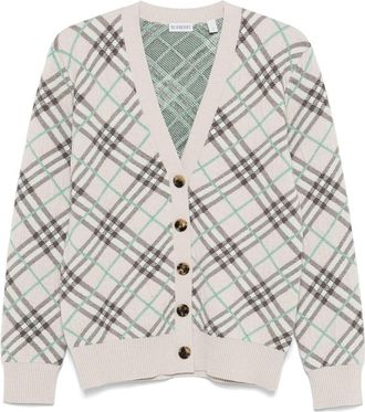Burberry Geruit vest - Grijs