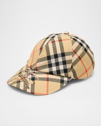 Burberry EKD Bias Check Baseball Cap