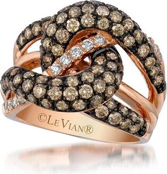 Le Vian Knot 14K Rose Gold 2.49 Ct. Tw. Diamond Cocktail Ring