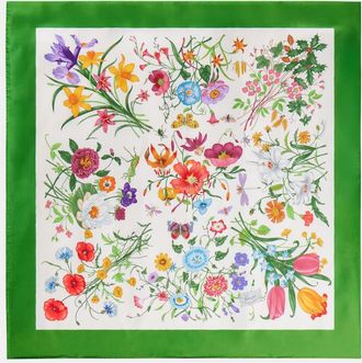 Gucci Floral silk scarf