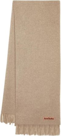 Acne Studios Winter Scarves - unisex - Wintersjaals - Beige - ONE Size - Wol - Accessoires