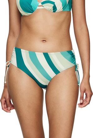 Triumph Bikini-Hose TRIUMPH Summer Mix & Match Midi 02 pt, Damen, Gr. 38, N-Gr, blau (blau, light combination), Microfaser, Obermaterial: 84% Polyamid, 16% El