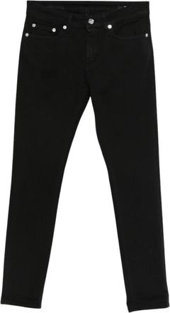 Dondup Monroe Jeans - Dames - Cropped Jeans - Zwart - W25 - Katoen - Jeans