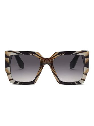 Roberto Cavalli Ray Of Gold Collection sunglasses - women - Acetate/Polyester - One Size - Neutrals