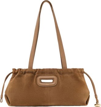 Maje Suede Milpli Gazette bag in Camel at Nordstrom, Size Medium