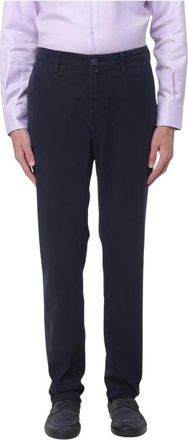Jacob Cohen Pantalon - Heren - Broeken - Blauw - Maat: W34 Leer