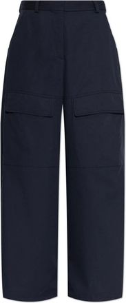 Stella McCartney Cargo Broek - Dames - Wijde Broeken - Blauw - S - Katoen - Broeken