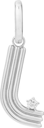 Adina Reyter Groovy Initial Diamond Pendant Charm in Silver - L at Nordstrom