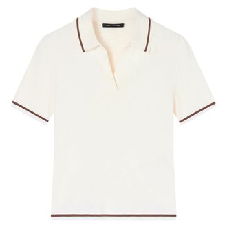 A|X Armani Exchange Strick Poloshirt ISO - Heren - Polos - Beige - M - Tops