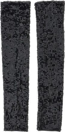 P.A.R.O.S.H. Pailletten Sjaal - Dames - Handschoenen - Zwart - ONE Size - Pailletten - Accessoires