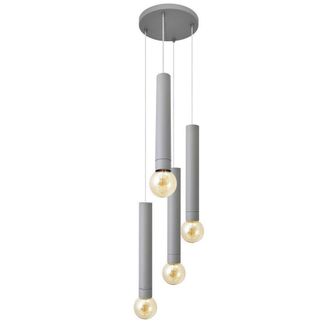 Netlighting Tuba Cluster Pendant Ceiling Light Grey 30cm