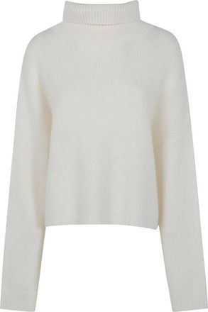 Lisa Yang Zerlina Sweater - Dames - Coltruien - Wit - S - Kasjmier - Truien & Vesten