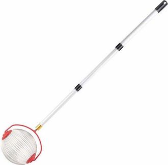 No Brand Recolector De Fruta Con Cesta De Recolecci&oacute;n - Cosechadora Rodante De 23 Cm - Recolector De Nueces Y Casta&ntilde;as - Mango Telesc&oacute;pico De 48-104 Cm - Para 