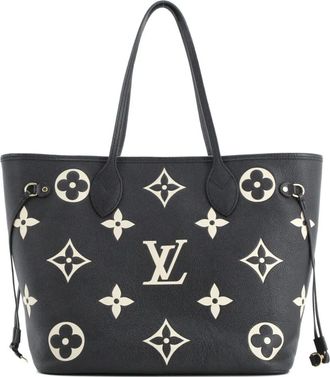 Louis Vuitton Neverfull NM Bicolor Monogram Empreinte Giant MM tote bag - Zwart