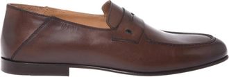 Baldinini Bruine leren loafer - Heren - Loafers - Bruin - 42 1/2 EU - Leer - Schoenen
