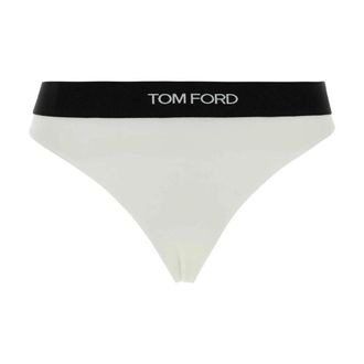 Tom Ford Modal Signature Thong - Dames - Onderbroek - Wit - S - Ondergoed