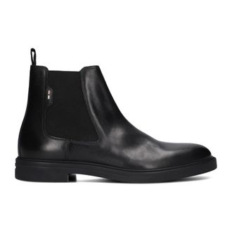 HUGO BOSS Schoenen, Heren, Zwart, 45 EU, Denim, Klassieke Chelsea Boots voor Heren