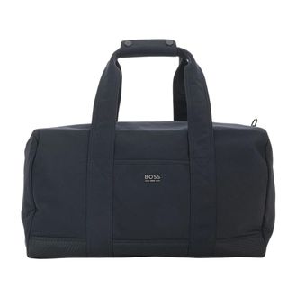 HUGO BOSS Eryk Holdall - Heren - Weekendtassen - Blauw - ONE Size - Polyester - Tassen