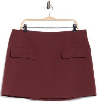Asos Tailored Detail Miniskirt in Burgundy at Nordstrom Rack, Size 14 Us / 18 Uk