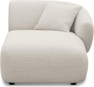 Castlery Auburn Right Chaise Customized, Performance Classic Twill Cream, Spill Resistant, Modular Sofa for Living Room, Castlery Brand