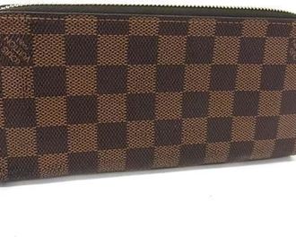 Louis Vuitton Damier Brown Ebene Long Wallet (Bi-Fold) (Pre-Owned)