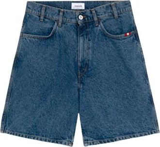 Amish Bernie Denim Shorts - Heren - Denim shorts - Blauw - W35 - Denim - Korte Broeken