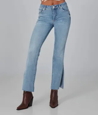 Lola Jeans Billie High Rise Bootcut Jeans In Dusty Sky