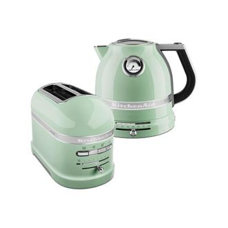 KitchenAid Kitchenaid - Artisan Pistachio 2 Slot Toaster and Kettle Set