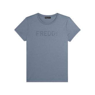 Freddy T-shirt manica corta con logo FREDDY in strass