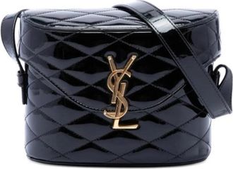 Saint Laurent Pre-owned June Box Shoulder Bag - Dames - Vintage Schoudertas - Zwart - ONE Size - Leer - Vintage