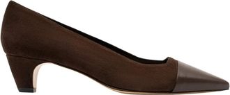 Parall&egrave;le Rolly Pump - Dames - Pumps - Bruin - 40 EU - Leer - Schoenen