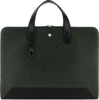 Montblanc Portadocumenti con stampa - Verde